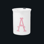 Monograms Beverage Pitcher<br><div class="desc">Monograms</div>
