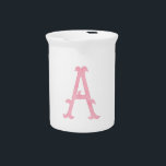 Monograms Beverage Pitcher<br><div class="desc">Monograms</div>