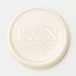 Monograms Bride Groom DIY Wedding Wax Seal Sticker