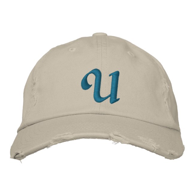 MONOGRAMS EMBROIDERED BASEBALL CAP (Front)