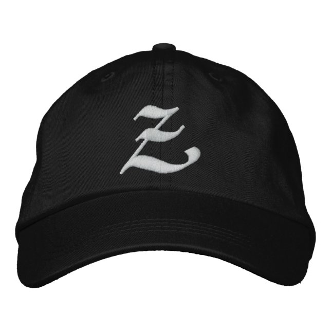 MONOGRAMS EMBROIDERED BASEBALL CAP (Front)
