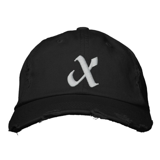 MONOGRAMS EMBROIDERED BASEBALL CAP (Front)