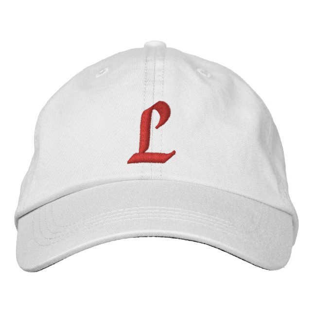 MONOGRAMS EMBROIDERED BASEBALL CAP (Front)