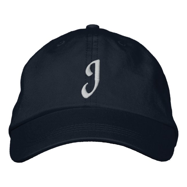 MONOGRAMS EMBROIDERED BASEBALL CAP (Front)