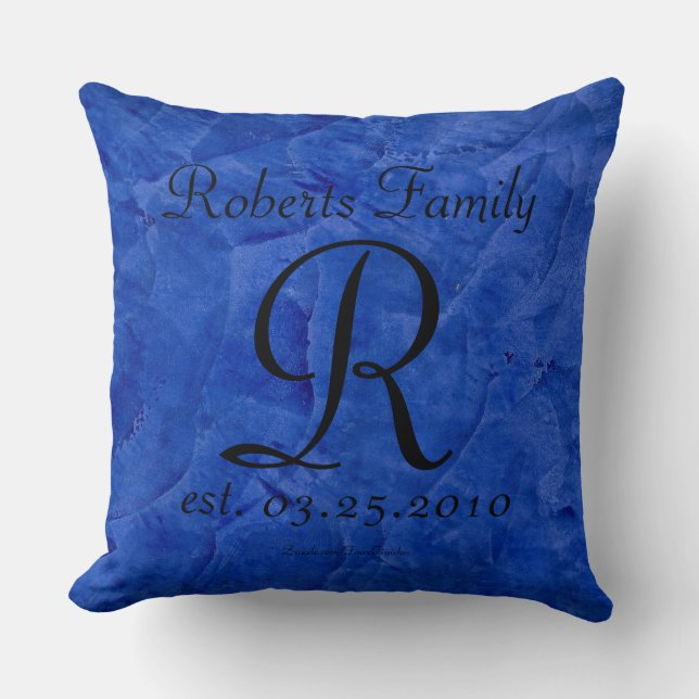 Monograms Faux Finishes Patterns Throw Pillow (Front)