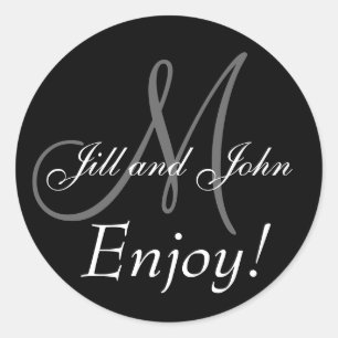 Monograms for Wedding Favor Labels