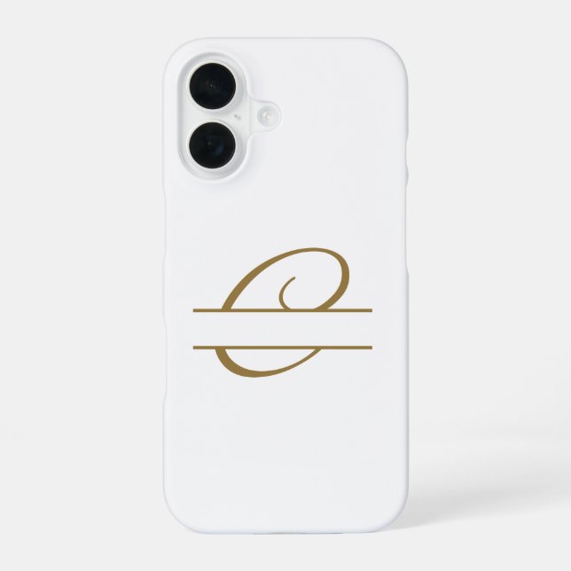 Monograms iPhone Case (Back)