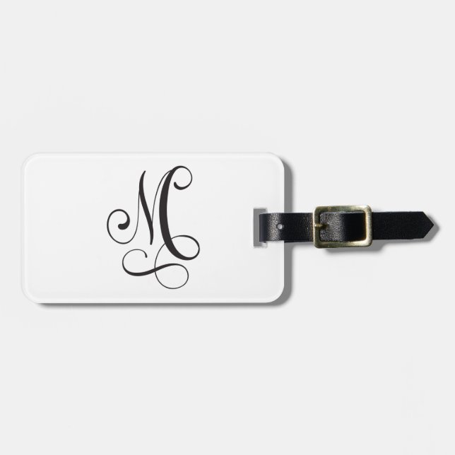 Monograms Luggage Tag (Front Horizontal)
