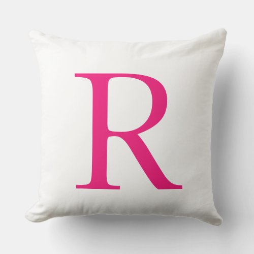 Monograms Name Pink Mothers Day Weddings Gift Throw Pillow
