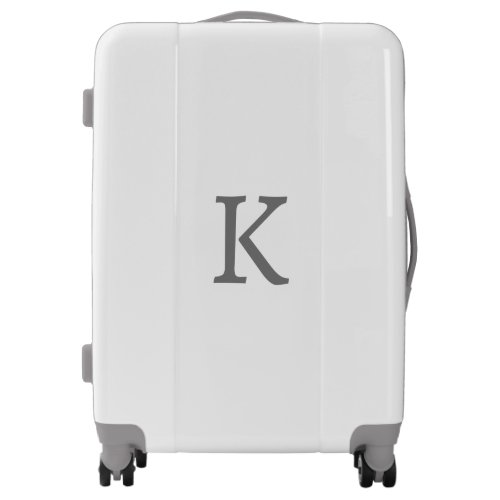 Monograms Wedding Birthday Gift Favor Grey White Luggage