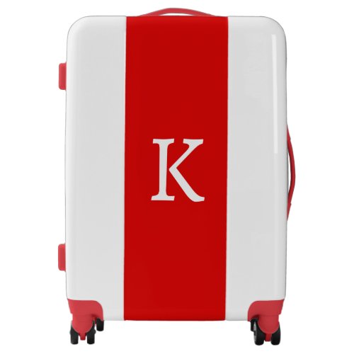 Monograms Wedding Birthday Gift Favor Red White Luggage