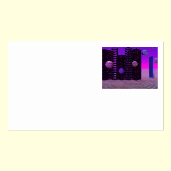 Monolith Quest, Abstract City Violet Double-Sided Standard Business Cards (Pack Of 100)