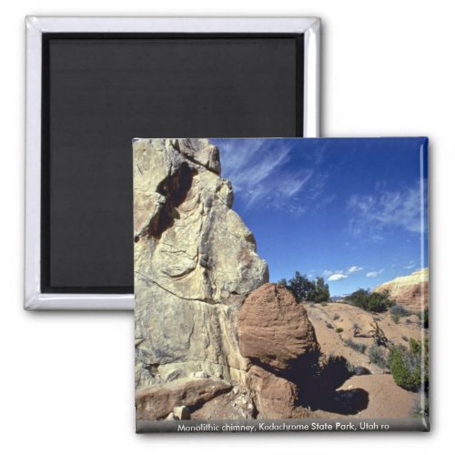 Monolithic chimney Kodachrome State Park Utah ro Magnet