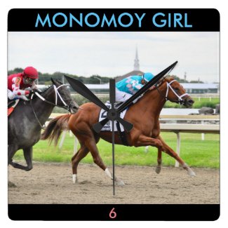 Monomoy Girl Square Wall Clock