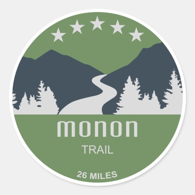 Monon Trail Classic Round Sticker (Front)