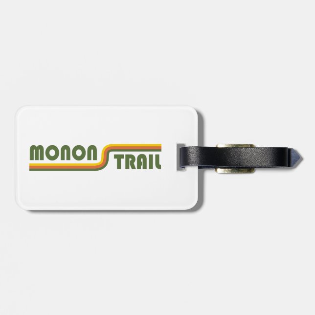 Monon Trail Indiana Luggage Tag (Back Horizontal)