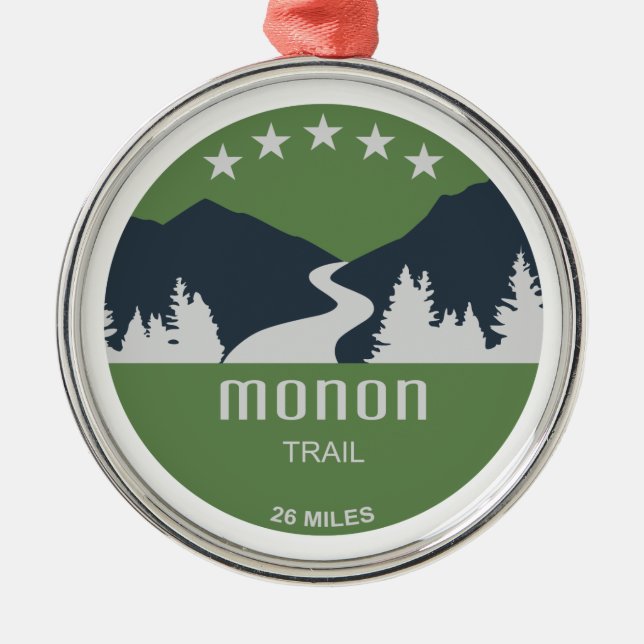 Monon Trail Metal Ornament (Front)