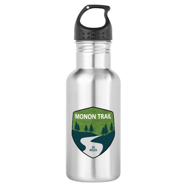 Monon Trail Stainless Steel Water Bottle (Front)