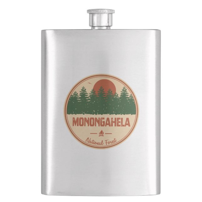 Monongahela National Forest Flask (Front)