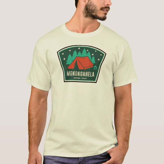 Monongahela National Forest West Virginia Camping T-Shirt (Front)