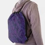 Monopoly Purple  Drawstring Bag