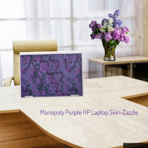 Monopoly Purple HP Laptop Skin