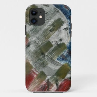 Monoprint Woman and Crow (Raven) iPhone 11 Case