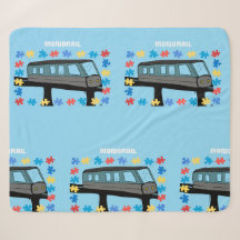 Monorail train car coaster autism puzzle 