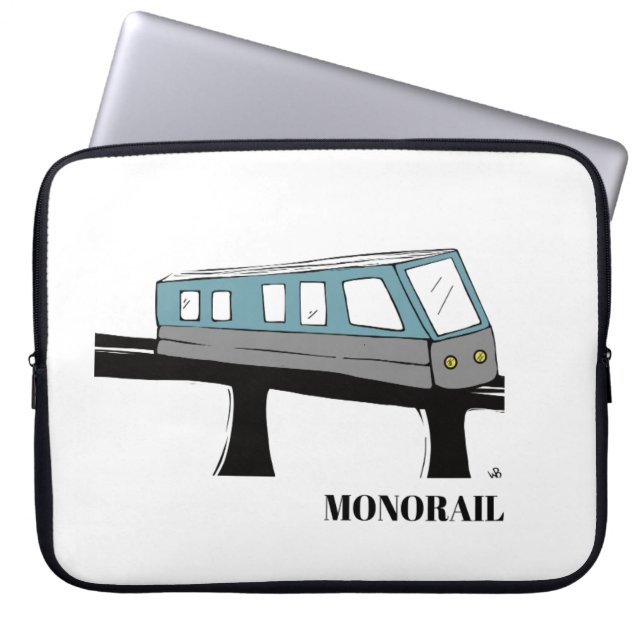 Monorail train laptop case computer (Front)