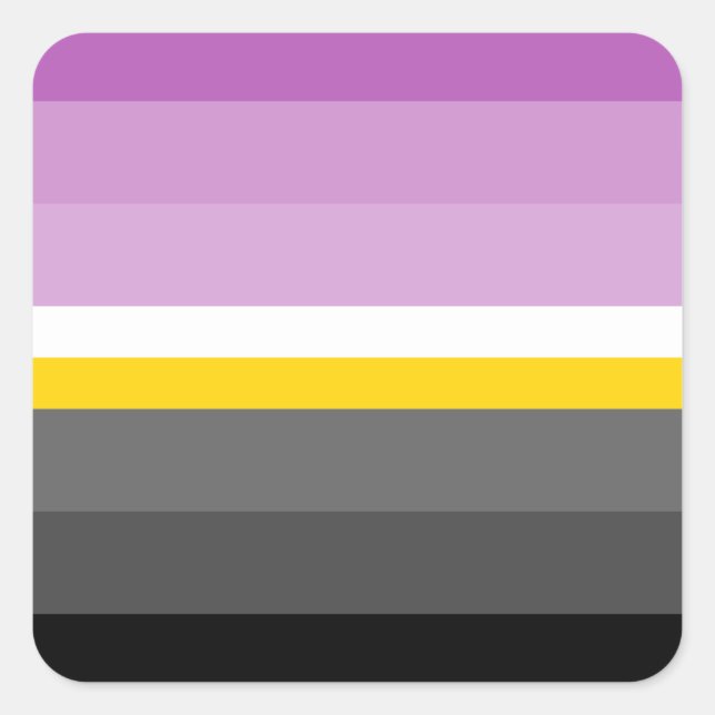 Monosexual Pride Flag Square Sticker (Front)