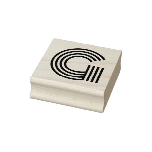 Monoton Letter G Rubber Stamp