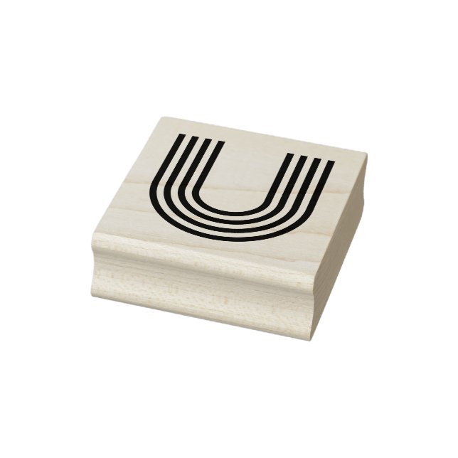 Monoton Letter U Rubber Stamp (Stamp)