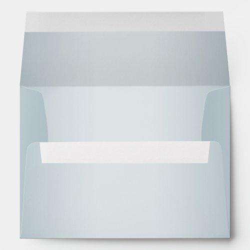 Monotone Pastel Dusty Blue Ombre Envelope
