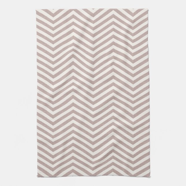 MonoZag Dusty Mauve Kitchen Towel (Vertical)