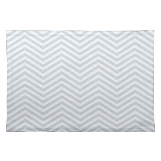 MonoZag Mist Blue Cloth Placemat (Front)
