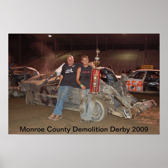 Monroe County Demolition Derby 2009 Poster (Front)