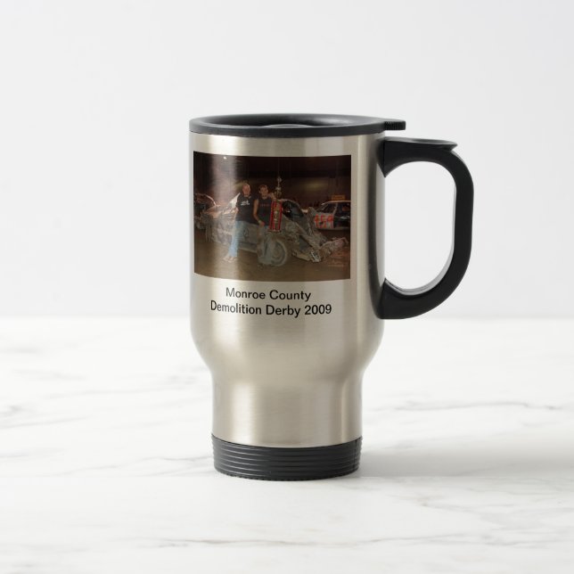 Monroe County Demolition Derby 2009 Travel Mug (Right)