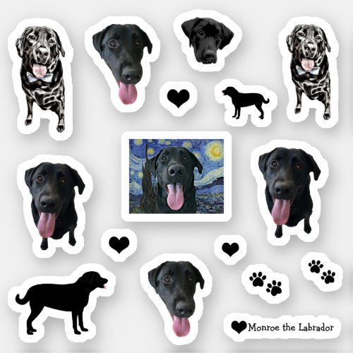 Monroe the Labrador Funny Dog  Sticker