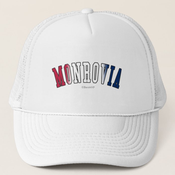 Monrovia in Liberia National Flag Colors Hat