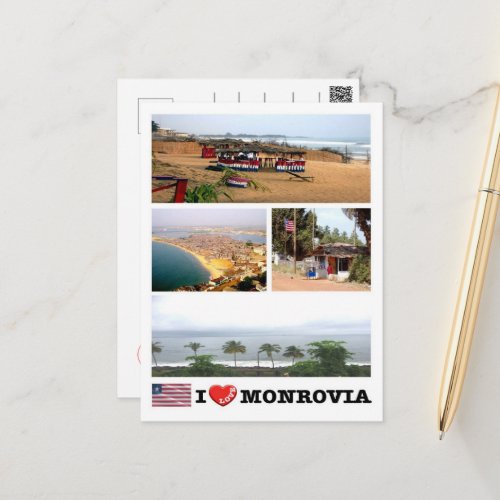 Monrovia _ Liberia _ I Love _ Postcard