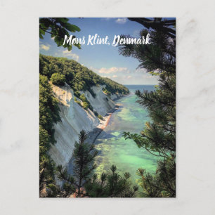 Møns Klint Denmark stylized Postcard