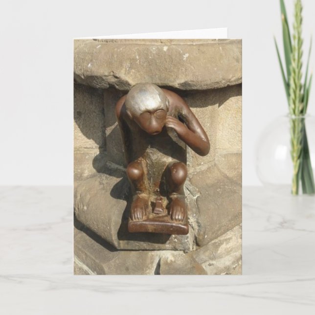 Mons Monkey Greeting Card (Front)