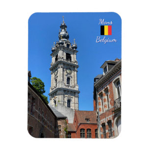 Mons or Bergen ancient city in Belgium travel Magnet