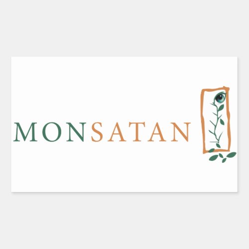 Monsanto  Monsatan Rectangular Sticker