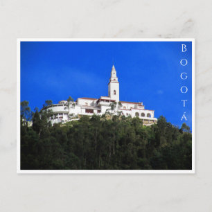 monserrate monastery bogota postcard