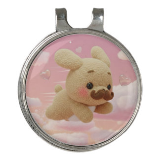 Monsieur Dog: Personalized Japanese Yumekawa Kanji Golf Hat Clip
