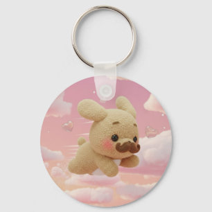 Monsieur Dog: Personalized Japanese Yumekawa Kanji Keychain