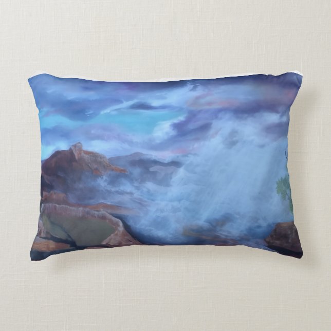 Monsoon at the Grand Canyon Accent Pillow (Front)