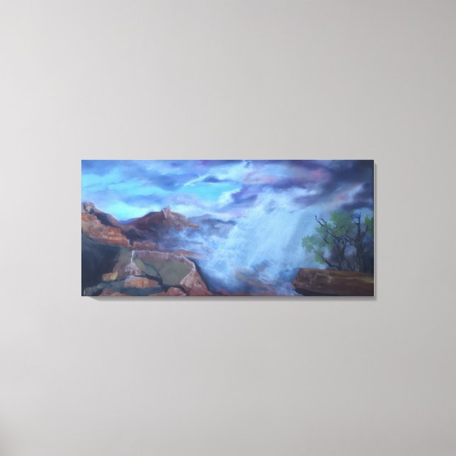 Monsoon at the Grand Canyon Canvas Print (Front)