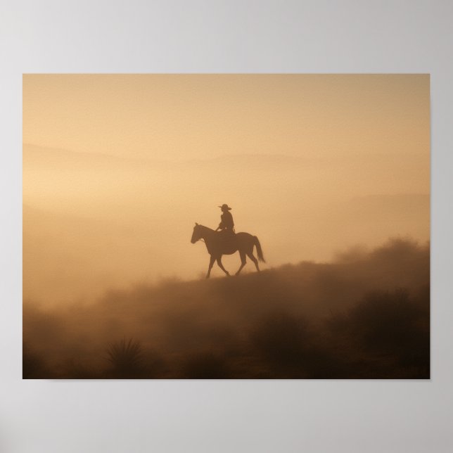 Monsoon Clouds Poster - Dramatic Desert Sky Print (Front)